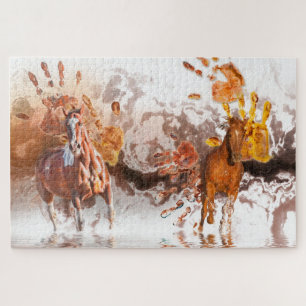 Wilde paarden WILD HANDS Legpuzzel