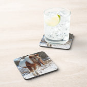 Wilde paarden, wilde dieren, Onderzetters, set van Bier Onderzetter (Rechterzijde)
