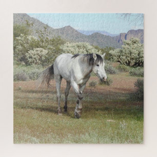 Wilde paarden, wilde dieren, puzzel
