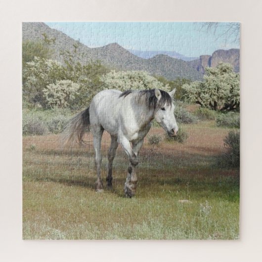 Wilde paarden, wilde dieren, puzzel (Verticaal)