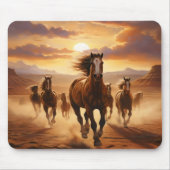 Wilde paarden woestijn muismat (Voorkant)