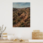 Wilde Paarden Woestijnkloof Poster (Keuken)