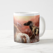 WILDE PAARDEN WOESTIJNSTORM GROTE KOFFIEKOP (Voorkant rechts)