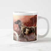 WILDE PAARDEN WOESTIJNSTORM GROTE KOFFIEKOP (Rechts)