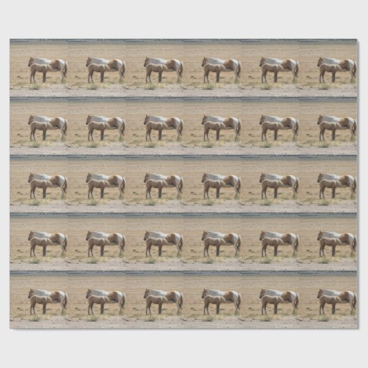 Wilde paarden Zenuwen Cadeaupapier (Vlak)