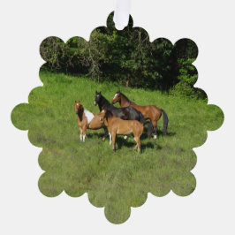 wilde paardenkudde ornament kaart