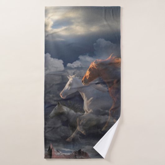 Wilde paardenpitten RUN TILL TOMORROW Badhanddoek (Badhanddoek)