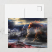 Wilde paardenpitten RUN TILL TOMORROW Briefkaart (Voorkant / Achterkant)