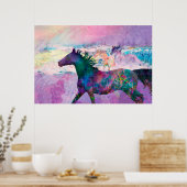 Wilde paardenpitten zijn het land poster (Keuken)