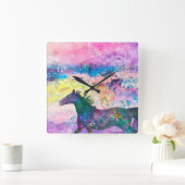 Wilde paardenpitten zijn het land vierkante klok (Huis)