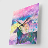 Wilde paardenpitten zijn het land vierkante klok (Hoek)