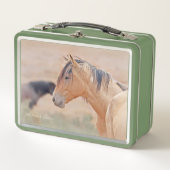 Wilde paardenportret lunchbox (Voorkant)