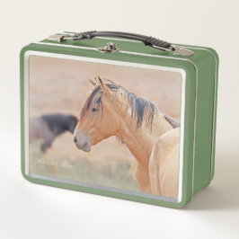 Wilde paardenportret lunchbox