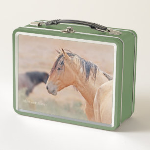 Wilde paardenportret lunchbox