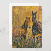 wilde paardenweide kaart (Voorkant / Achterkant)