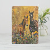 wilde paardenweide kaart (Staand voorkant)