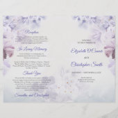  wilde paars en blauwe bloemen boho (Voorkant)