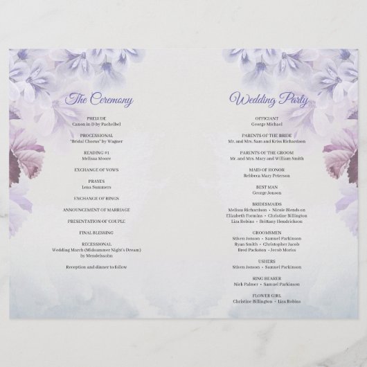  wilde paars en blauwe bloemen boho (Achterkant)