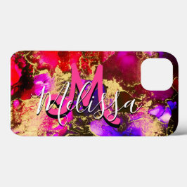 Wilde Paars en Fuscia Alcohol Ink Case-Mate iPhone Case