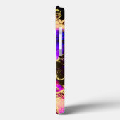 Wilde Paars en Fuscia Alcohol Ink Case-Mate iPhone Case (Achterkant / Links)