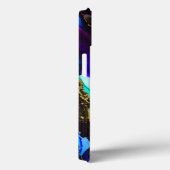 Wilde Paars en Fuscia Alcohol Ink Case-Mate iPhone Case (Achterkant / Rechts)