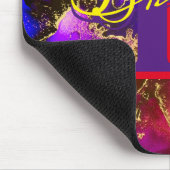 Wilde Paars en Fuscia Alcohol Ink Muismat (Hoek)