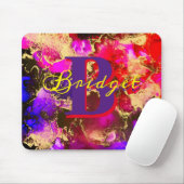 Wilde Paars en Fuscia Alcohol Ink Muismat (Met muis)