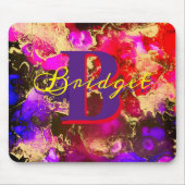 Wilde Paars en Fuscia Alcohol Ink Muismat (Voorkant)