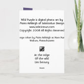 Wilde Paars Kaart (Achterkant)