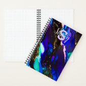 Wilde Paarse alcoholinkt Notitieboek (Binnen)