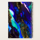 Wilde Paarse alcoholinkt Notitieboek (Achterkant)