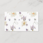 Wilde paarse Baby shower — gokspel Informatiekaartje (Achterkant)