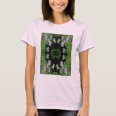 Wilde Paarse bijenbalm Abstract T-shirt (Voorkant)