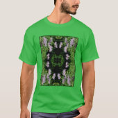 Wilde Paarse bijenbalm Abstract T-shirt (Voorkant)