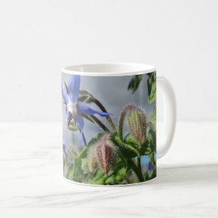Wilde Paarse-Blauwe Orchidee Elegantie Koffiemok