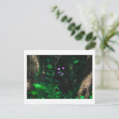 Wilde Paarse bosbouwers Fern Briefkaart (Staand voorkant)