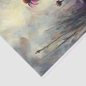 Wilde Paarse Daisy Decoupage Tissuepapier (Detail)