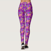 WILDE PAARSE GYMNASTIEK LEGGINGS (Achterkant)