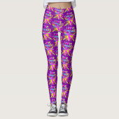 WILDE PAARSE GYMNASTIEK LEGGINGS (Voorkant)