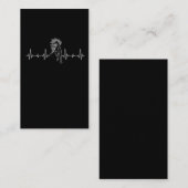 Wilde paarse hartslag Westerne Riding Love Visitekaartje (Voorkant / Achterkant)