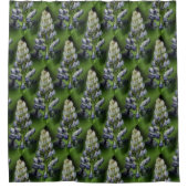 Wilde Paarse Lupine Floral Natuur Pattern Douchegordijn (Voorkant)