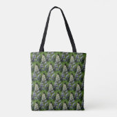 Wilde Paarse Lupine Floral Natuur Pattern Tote Bag (Achterkant)