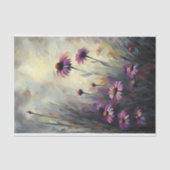 Wilde Paarse Margriet Decoupage Tissuepapier (Voorkant)