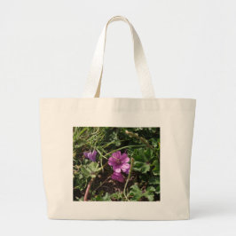 Wilde Paarse Ooievaarsbek Grote Tote Bag