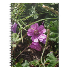 Wilde Paarse Ooievaarsbek Notitieboek