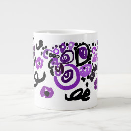 Wilde Paarse Pauw Grote Koffiekop