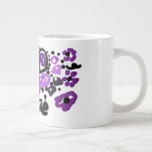 Wilde Paarse Pauw Grote Koffiekop (Rechts)