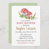 Wilde paddenstoel Baby shower (Voorkant / Achterkant)