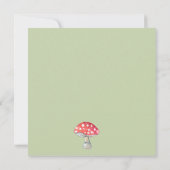Wilde paddenstoel Baby shower Kaart (Achterkant)