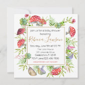 Wilde paddenstoel Baby shower Kaart (Voorkant)